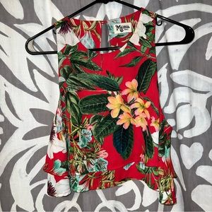 Show Me Your Mumu King Crop Top Tea Garden Floral